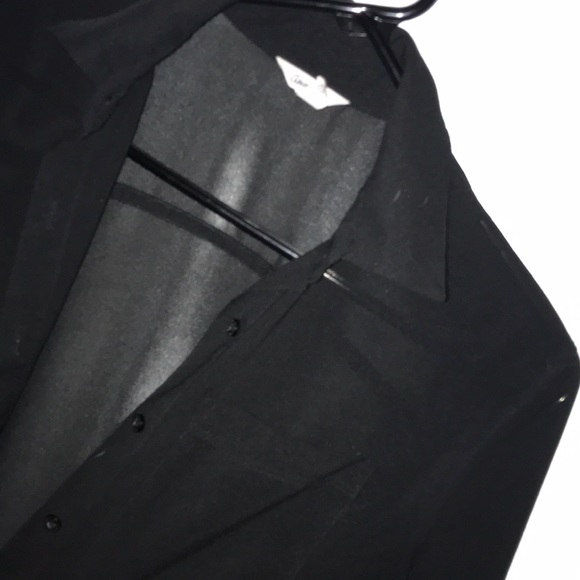 Black mesh button up - Picture 2 of 2